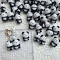 Handmade Crochet Panda Keychain