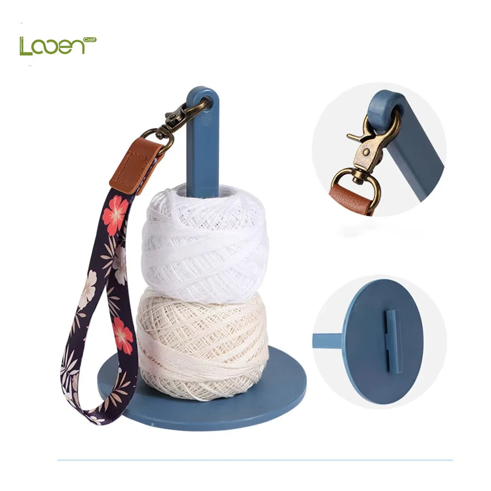 Yarn Holder Spinning Stand with Wrist Strap