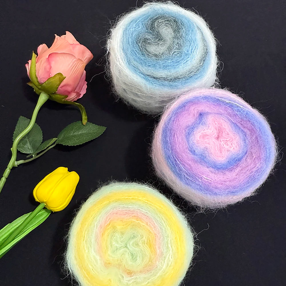 Gradient Mohair Crochet Set