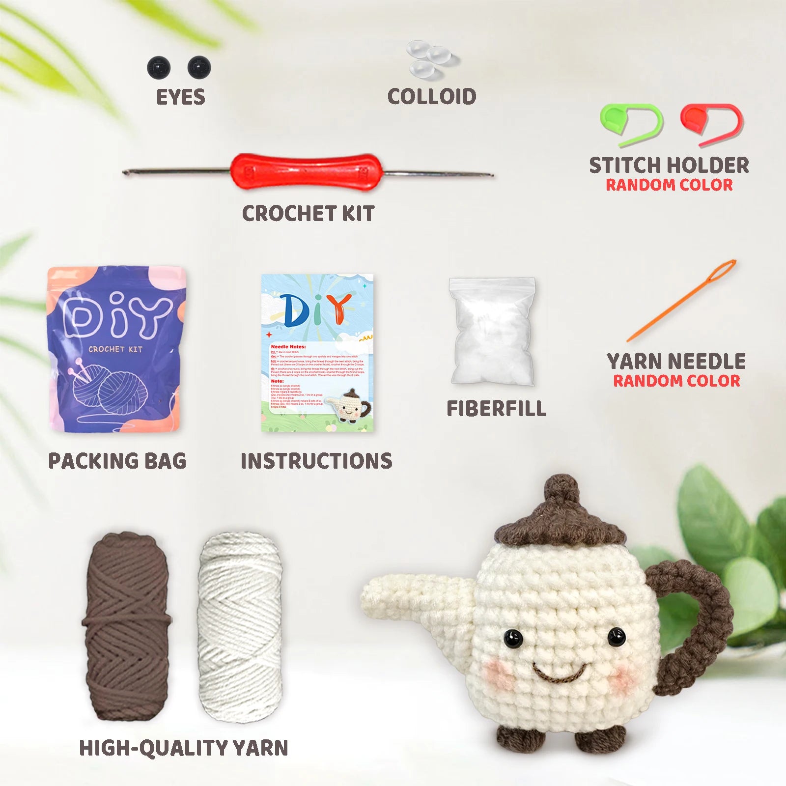 DIY Crochet Teapot Kit