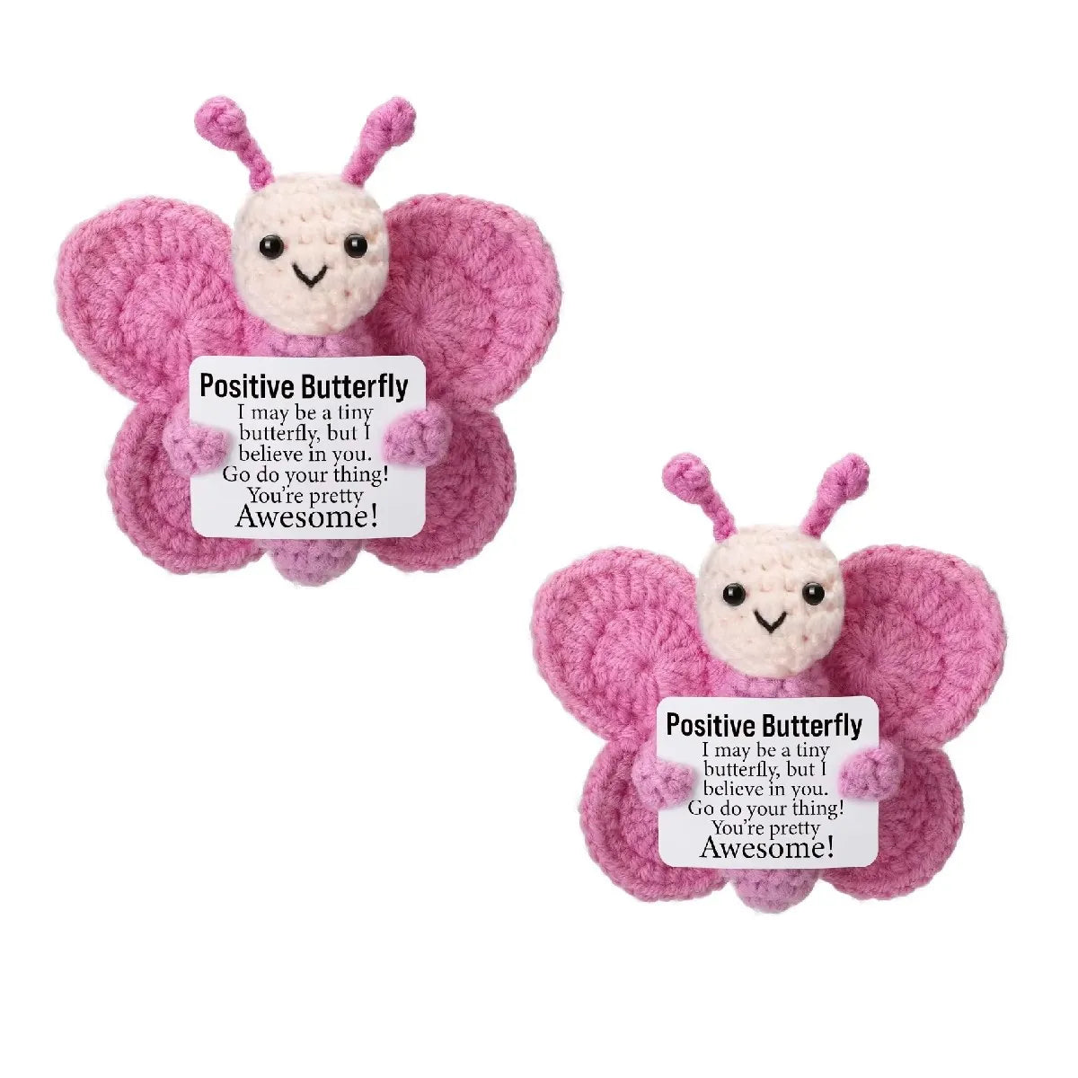 Positive Crochet Butterfly Gift
