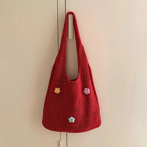 Knitted Hollow Tote Bag