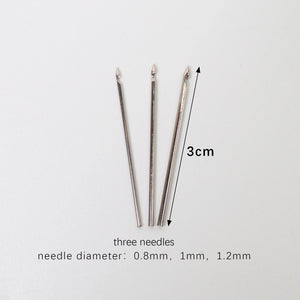 Tambour Crochet Hook with 3 Needles