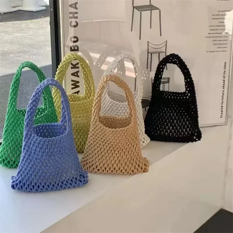 Woven Crochet Beach Bag