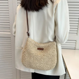 Summer Straw Crossbody Bag