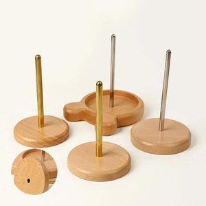 Wooden Yarn Holder Stand Tool