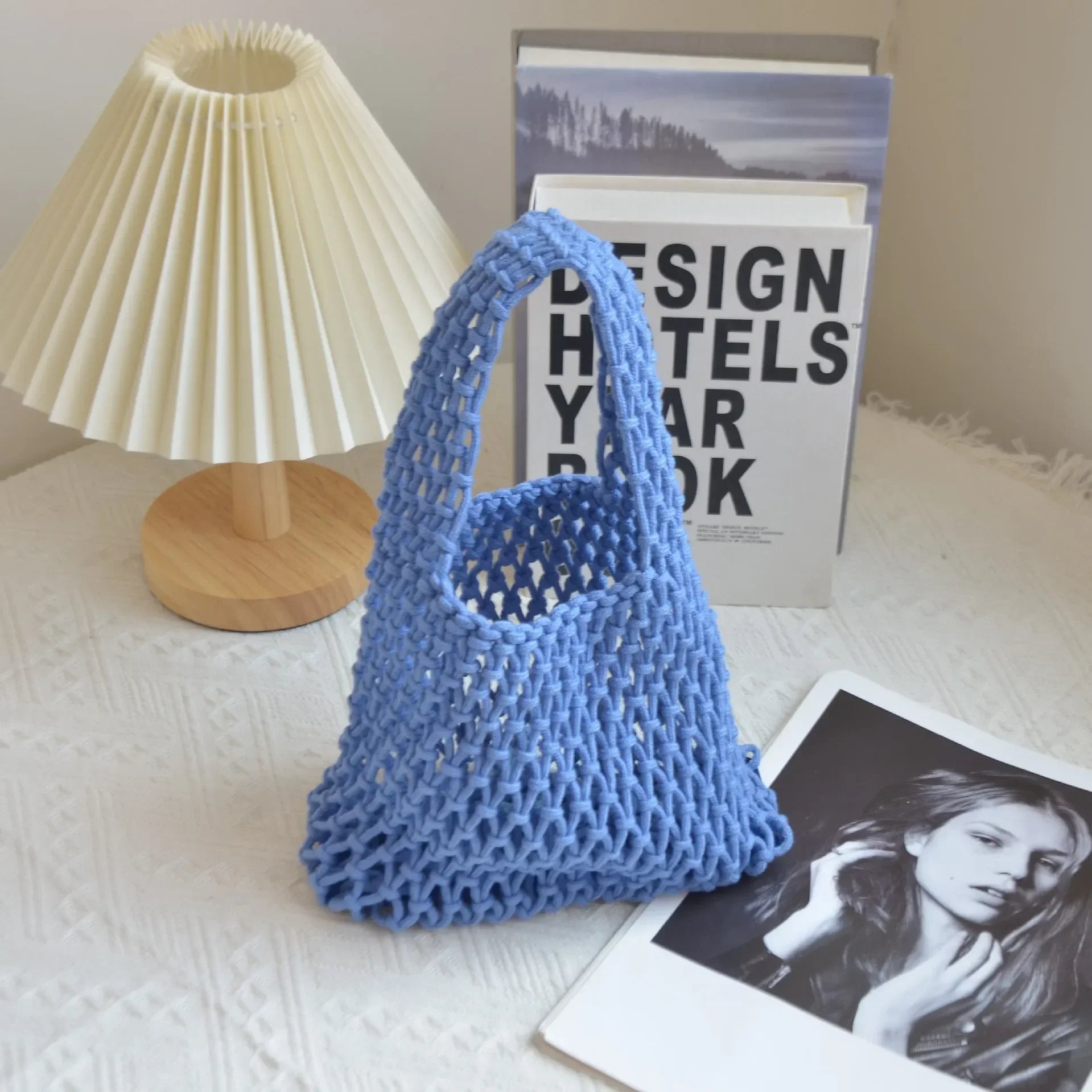 Woven Crochet Beach Bag