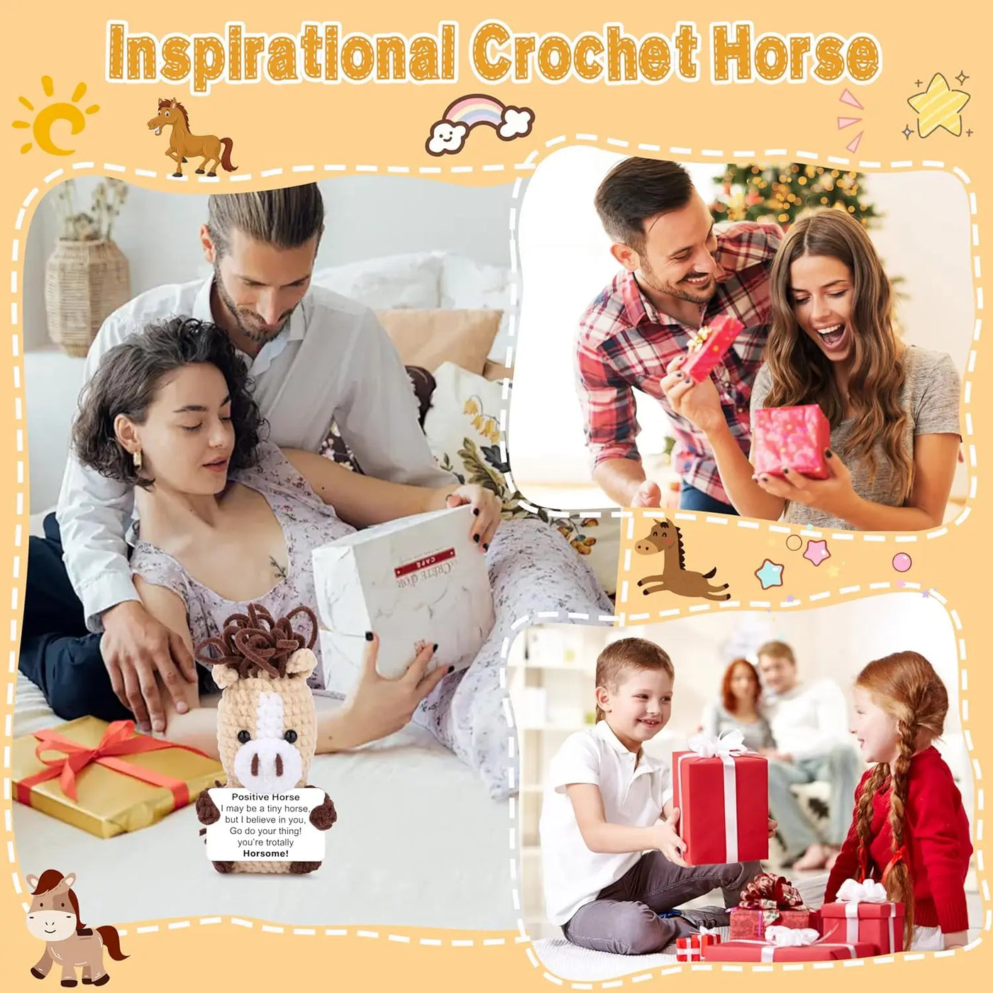 Handmade Crochet Energy Horse
