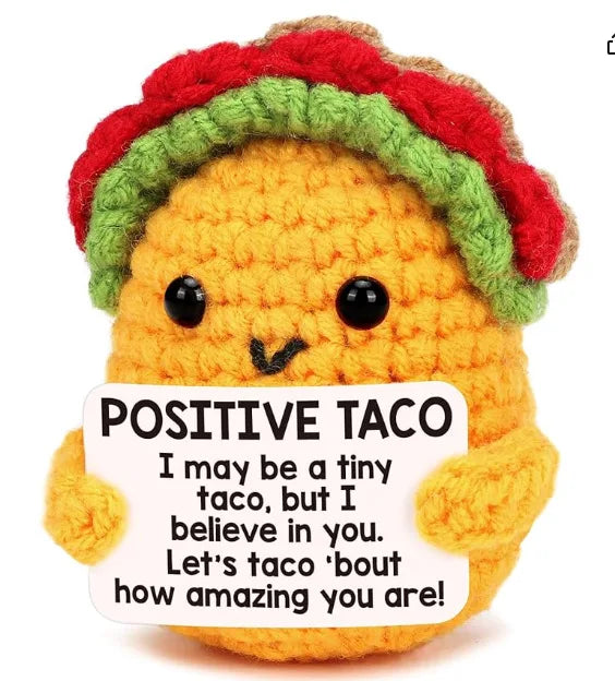Crochet Positive Cow Decor