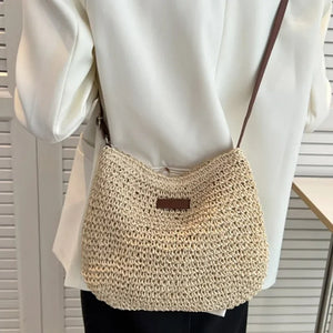 Summer Straw Crossbody Bag