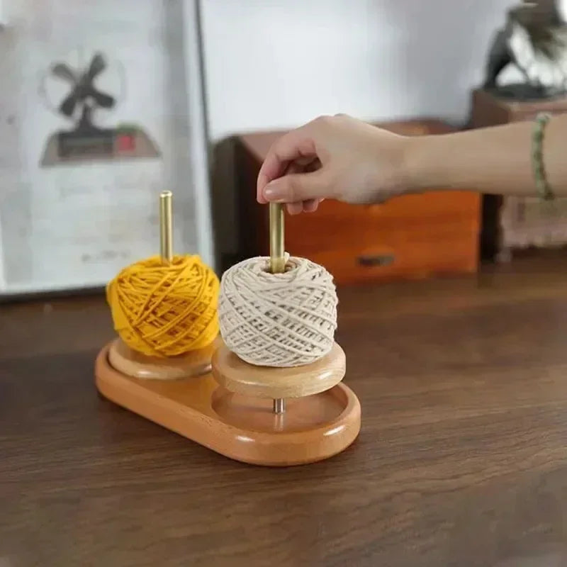 Wooden Yarn Holder Stand Tool