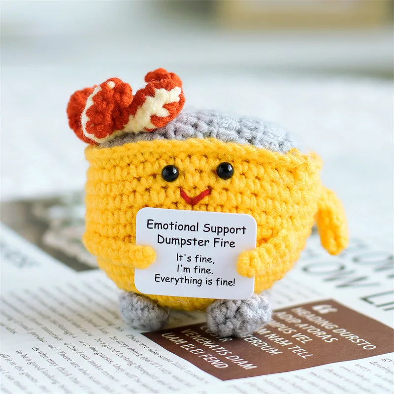 Crochet Positive Cow Decor