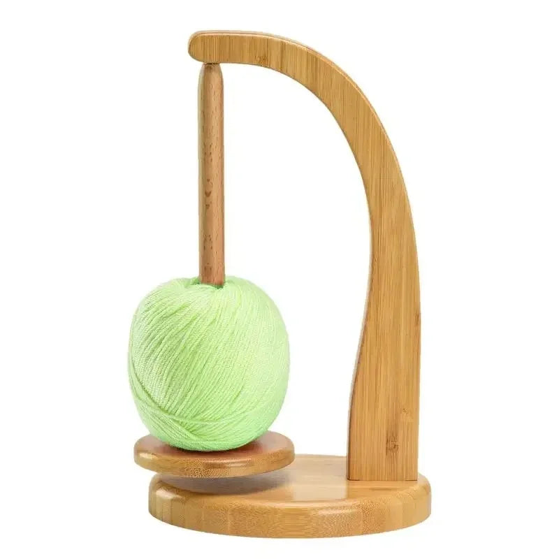 Wooden Rotating Yarn Holder Spinner