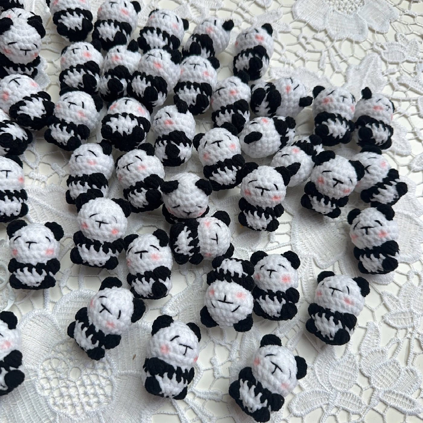 Handmade Crochet Panda Keychain