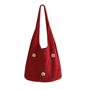 Knitted Hollow Tote Bag