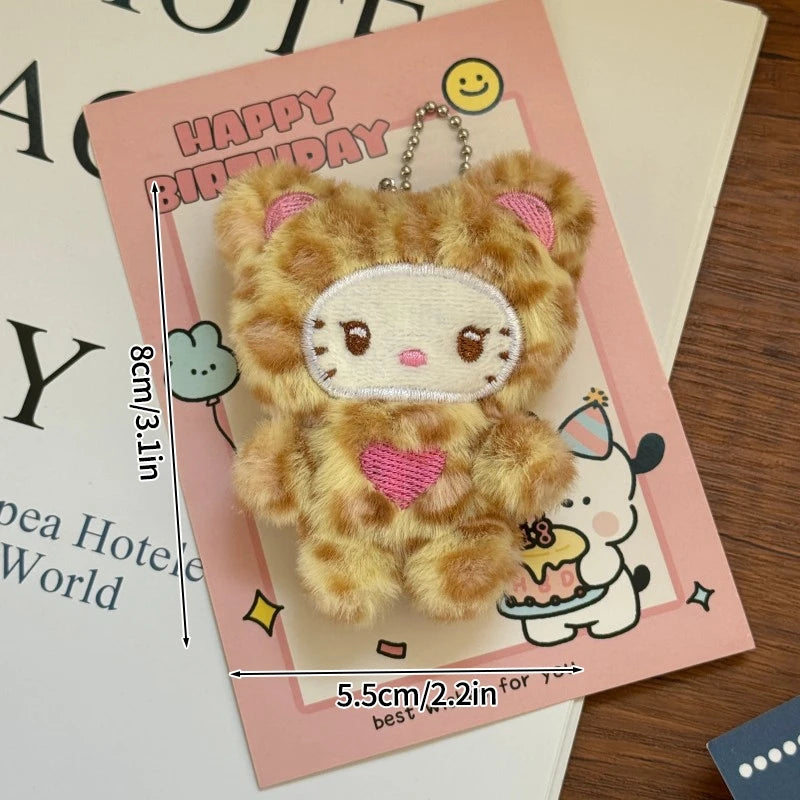 Plush Cat Keychain Charm
