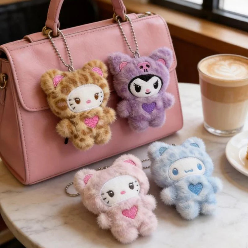 Plush Cat Keychain Charm