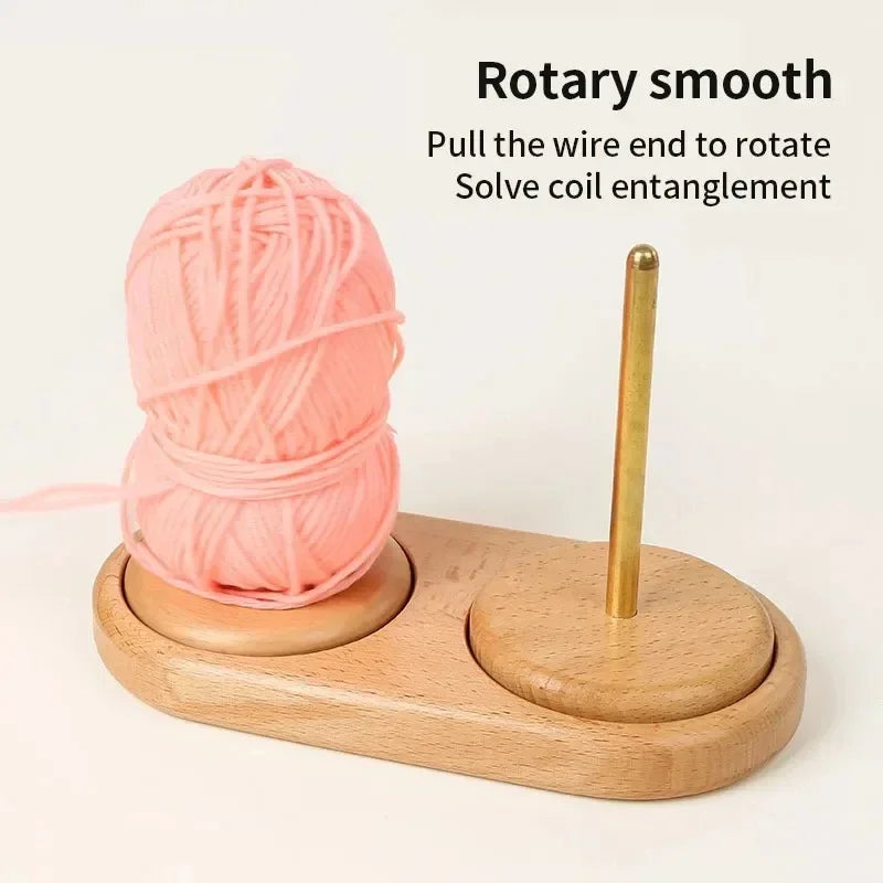 Wooden Yarn Holder Stand Tool