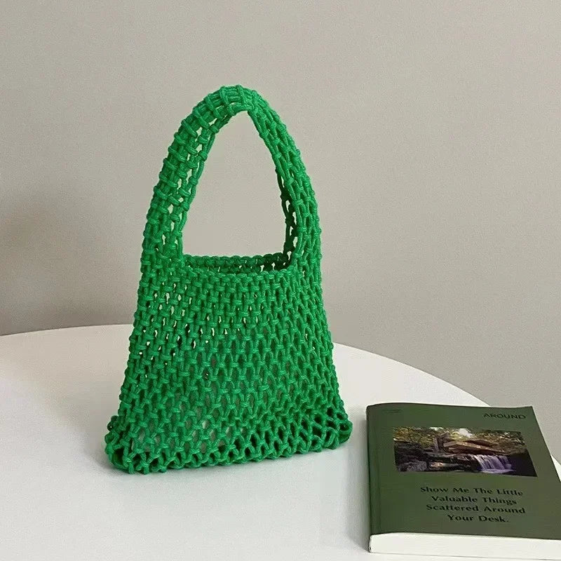 Woven Crochet Beach Bag