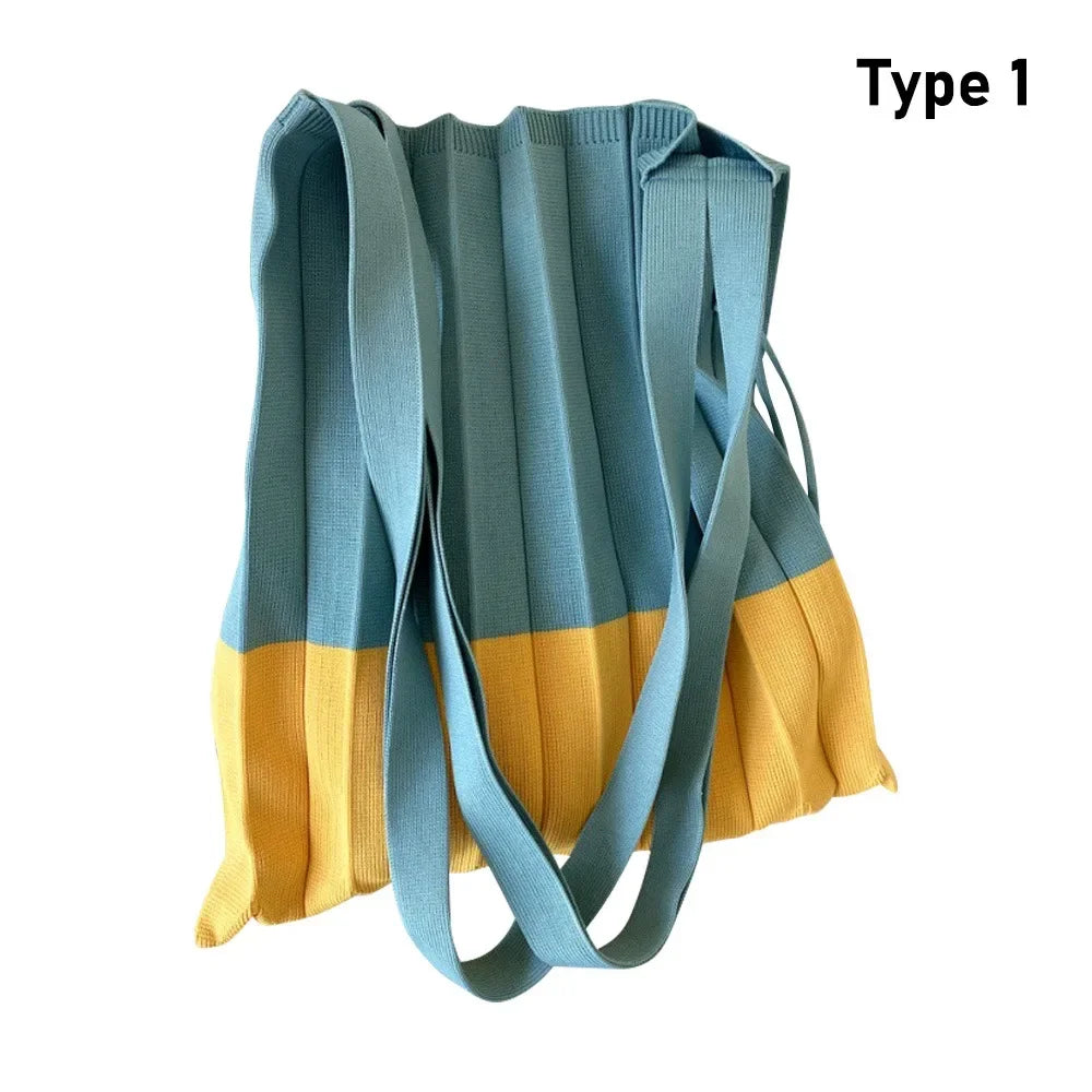 Retro Crochet Tote Bag