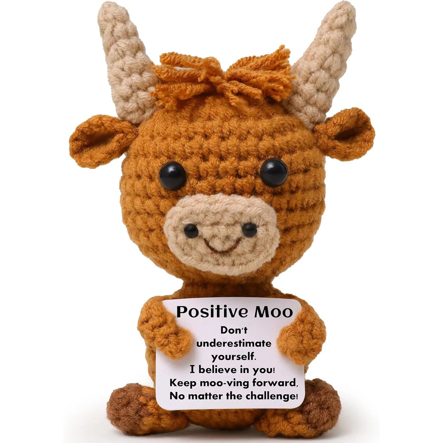 Crochet Positive Cow Decor