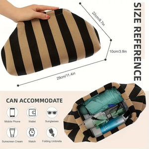 Woven Cloud Clutch Handbag