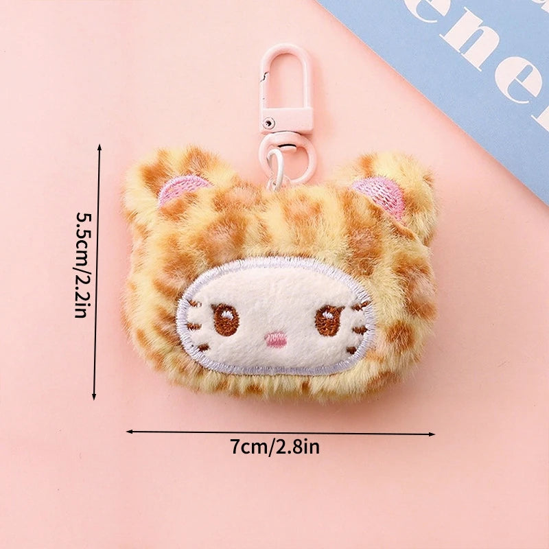 Plush Cat Keychain Charm
