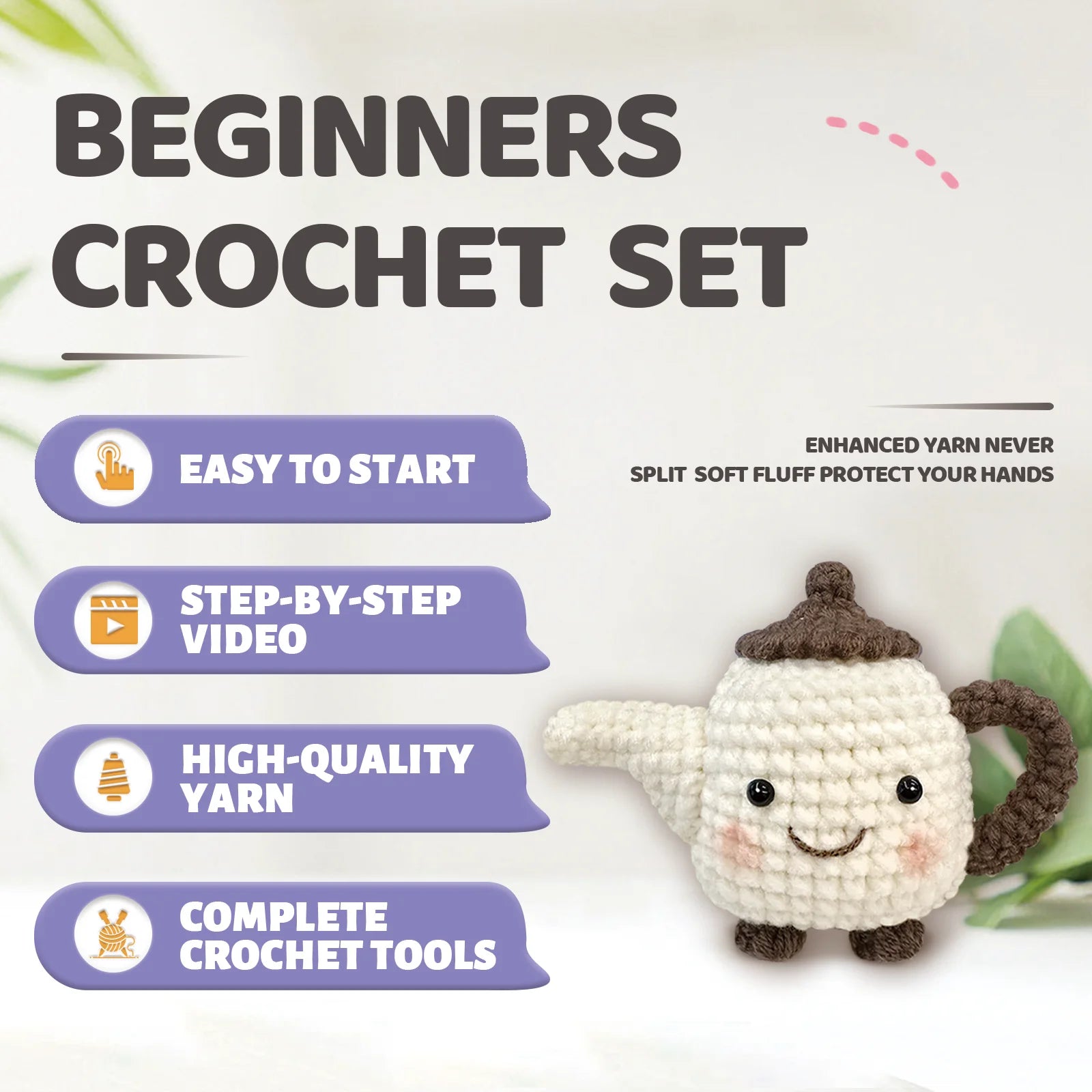 DIY Crochet Teapot Kit