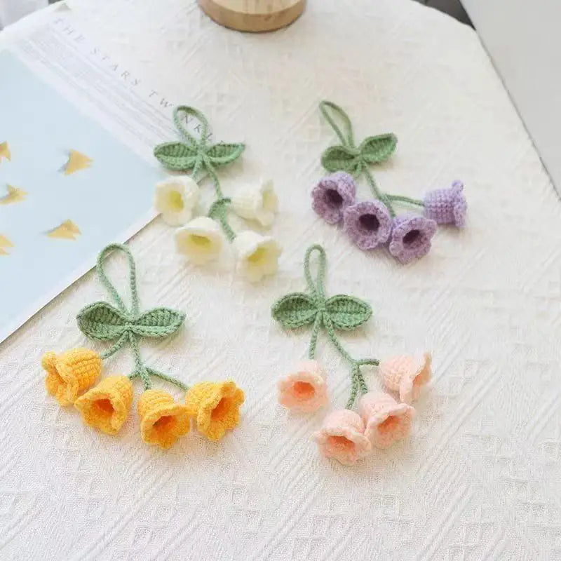Crochet Lily Pendant Charm