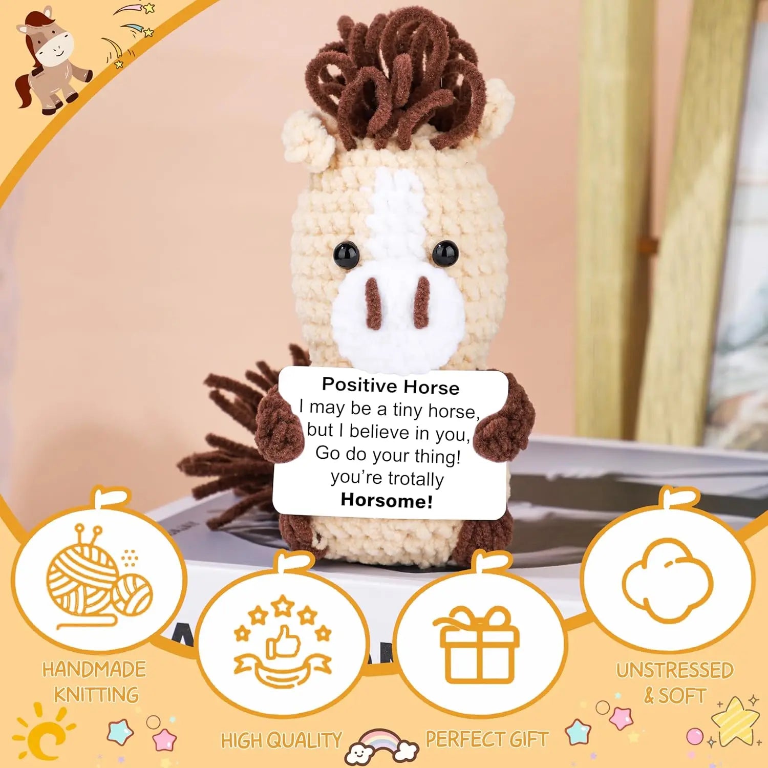 Handmade Crochet Energy Horse