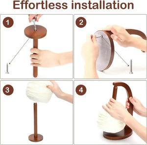 Wooden Rotating Yarn Holder Spinner