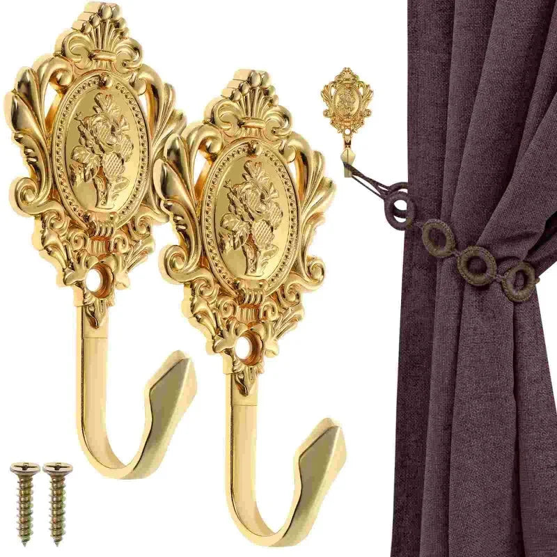 Retro Rose Curtain Hooks