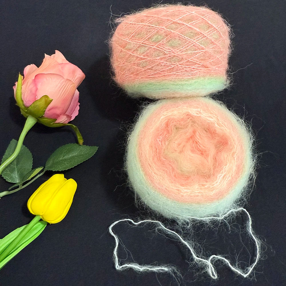 Gradient Mohair Crochet Set