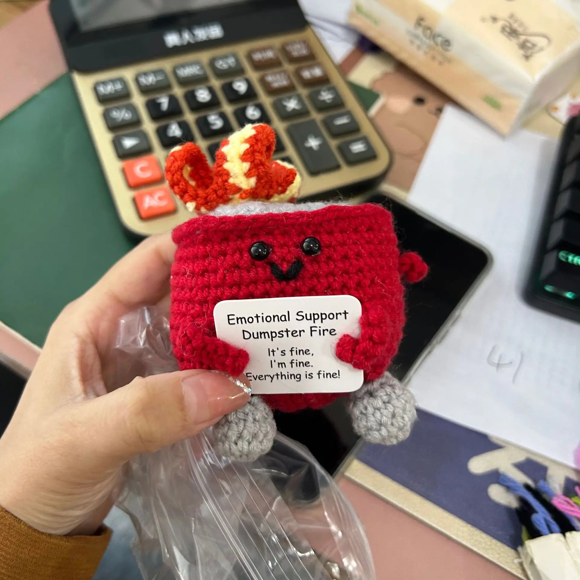 Crochet Positive Cow Decor
