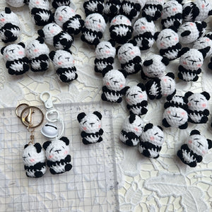 Handmade Crochet Panda Keychain