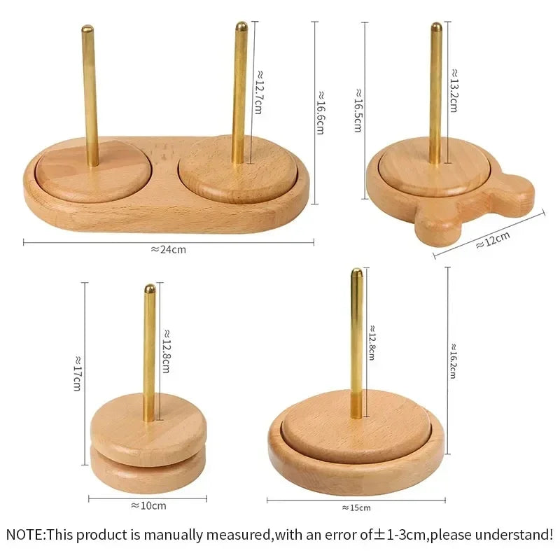 Wooden Yarn Holder Stand Tool