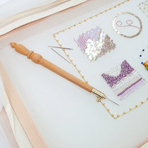 Tambour Crochet Hook with 3 Needles