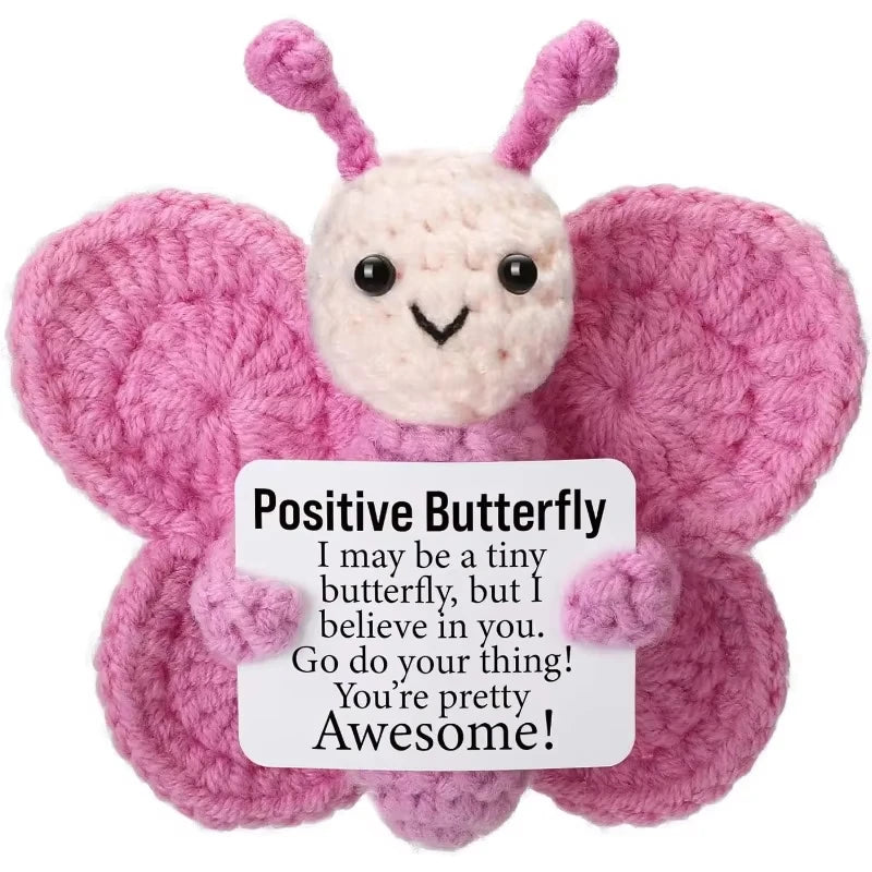 Positive Crochet Butterfly Gift