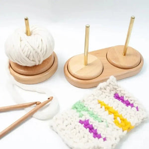 Wooden Yarn Holder Stand Tool