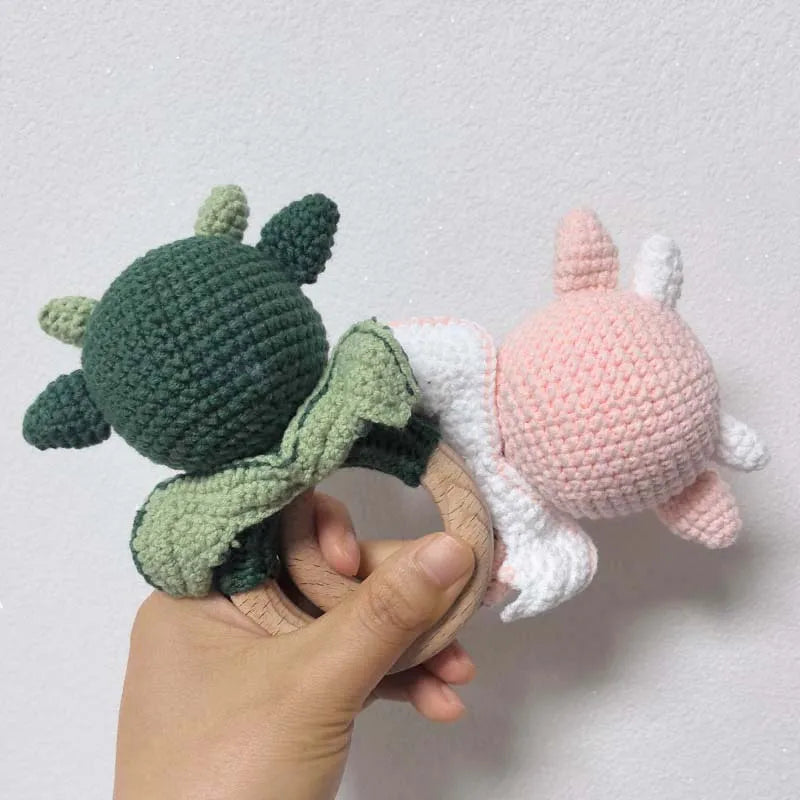Crochet Dinosaur Teething Toy
