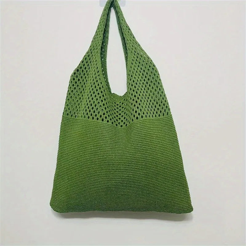 Hollow Crochet Tote Bag