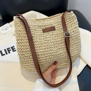 Summer Straw Crossbody Bag
