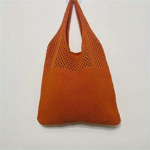 Hollow Crochet Tote Bag