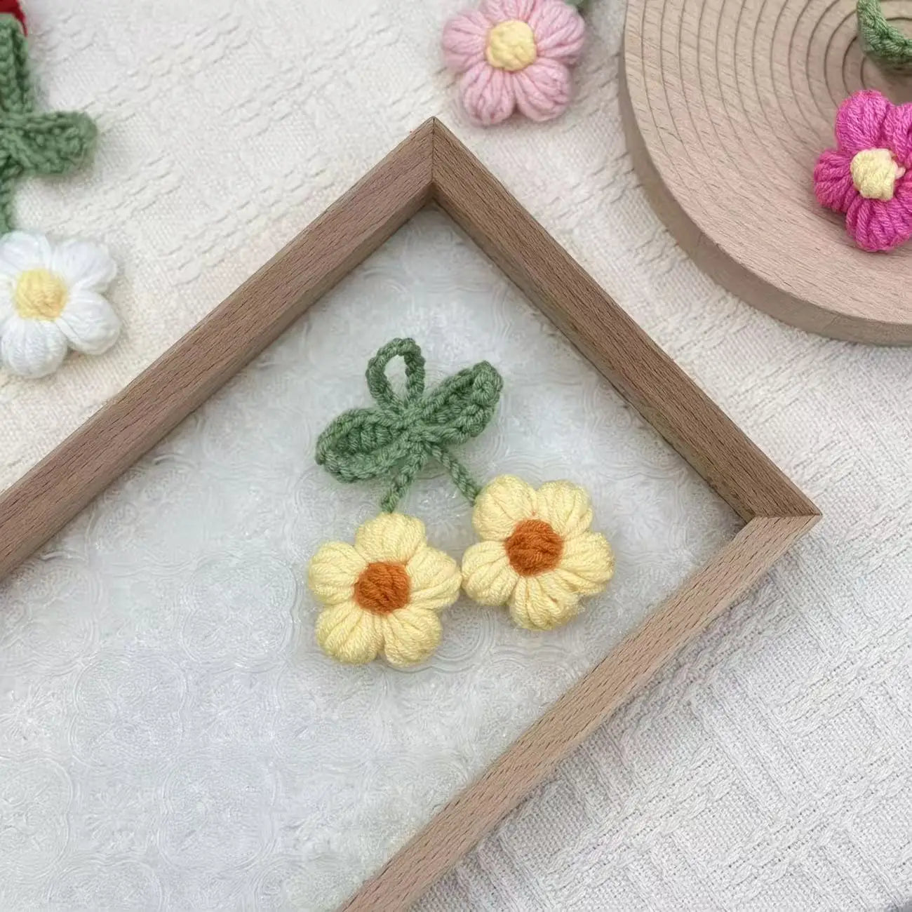 Crochet Lily Pendant Charm