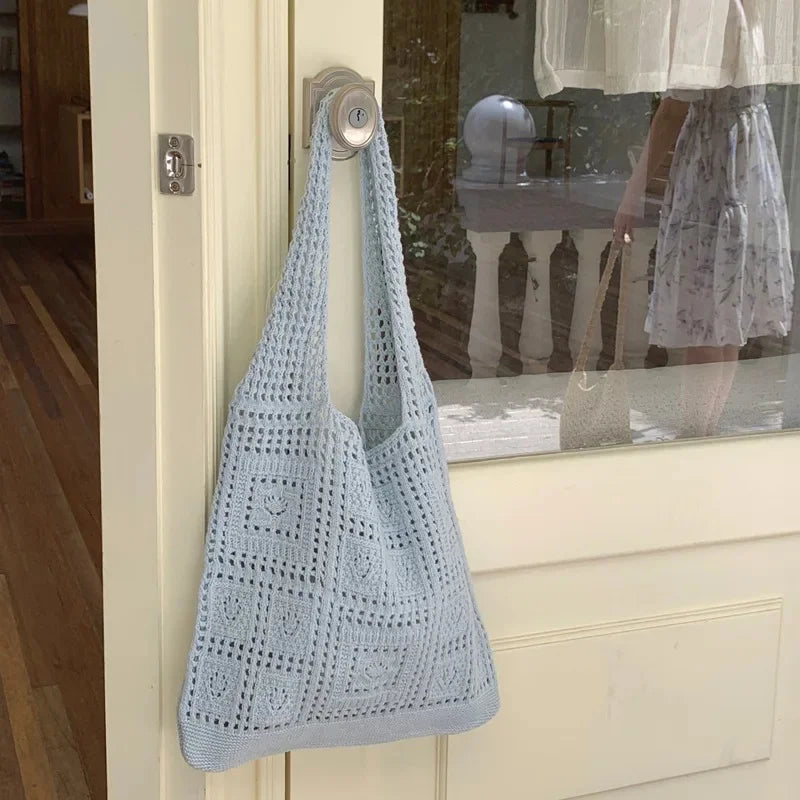 Knitted Hollow Tote Bag
