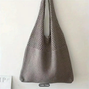 Hollow Crochet Tote Bag