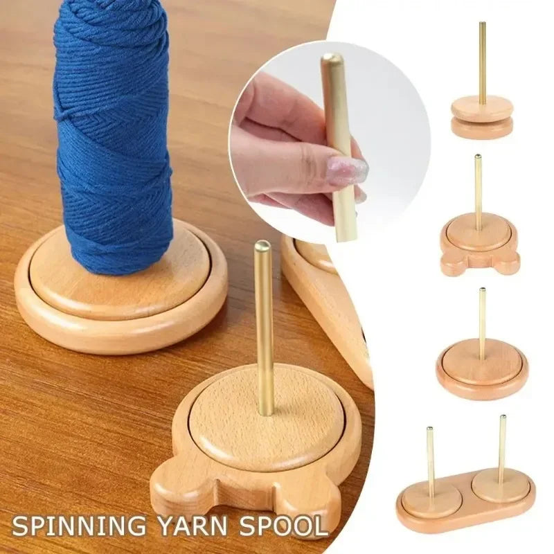 Wooden Yarn Holder Stand Tool