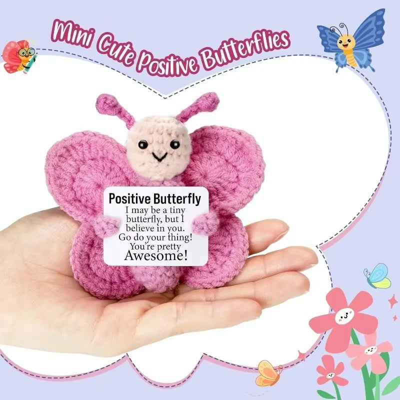 Positive Crochet Butterfly Gift