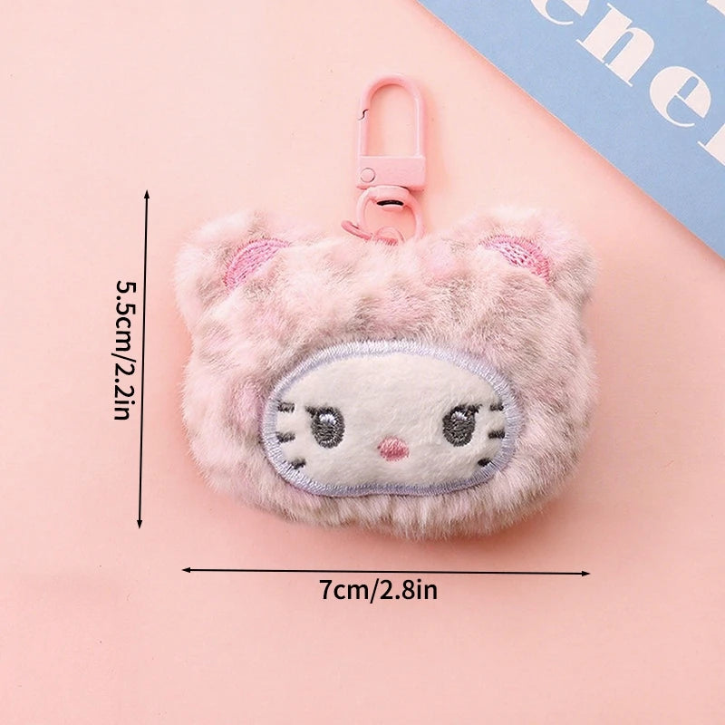 Plush Cat Keychain Charm