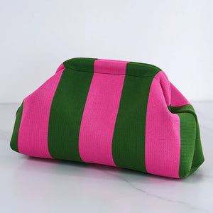 Woven Cloud Clutch Handbag